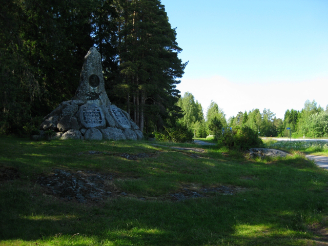 Monument på slagfeltet ved Jutas.
