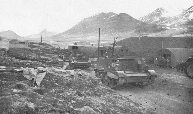 Britiske tropper på Island.