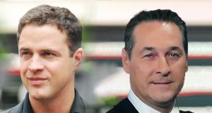 Johann Gudenus og Heinz-Christian Strache (FPÖ)