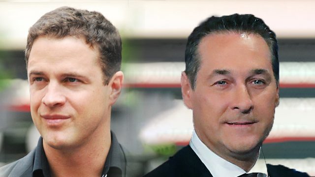 Johann Gudenus og Heinz-Christian Strache (FPÖ)